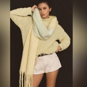 Cozy Two-Tone Anthropologie Oversize Scarf